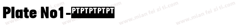 Plate No1字体转换